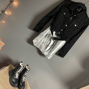 Faux Suede Jacket with Belt. Gorgeous.